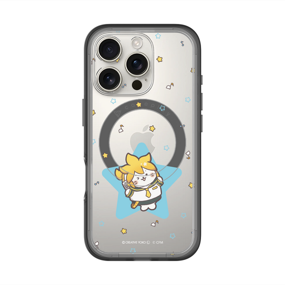 スリムプロテクションプレミアムケース with MagSafe［ しろたん×初音ミク - 鏡音レン - しろたん変身 ］