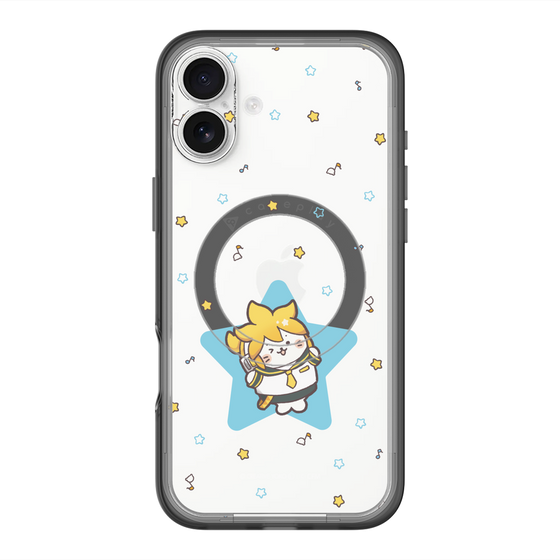 スリムプロテクションプレミアムケース with MagSafe［ しろたん×初音ミク - 鏡音レン - しろたん変身 ］