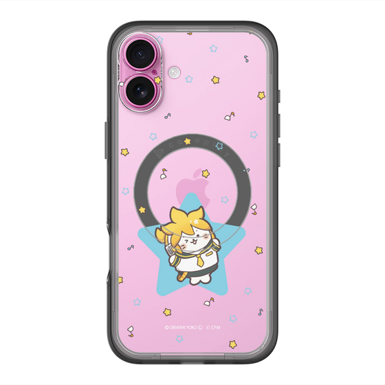 スリムプロテクションプレミアムケース with MagSafe［ しろたん×初音ミク - 鏡音レン - しろたん変身 ］