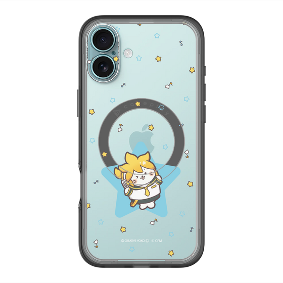 スリムプロテクションプレミアムケース with MagSafe［ しろたん×初音ミク - 鏡音レン - しろたん変身 ］