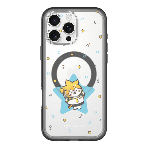 スリムプロテクションプレミアムケース with MagSafe［ しろたん×初音ミク - 鏡音レン - しろたん変身 ］
