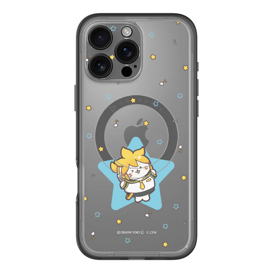 スリムプロテクションプレミアムケース with MagSafe［ しろたん×初音ミク - 鏡音レン - しろたん変身 ］