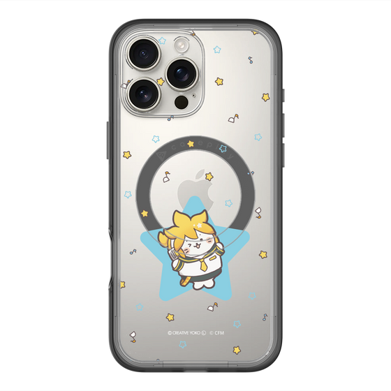 スリムプロテクションプレミアムケース with MagSafe［ しろたん×初音ミク - 鏡音レン - しろたん変身 ］