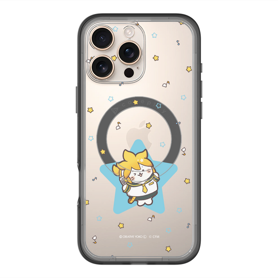 スリムプロテクションプレミアムケース with MagSafe［ しろたん×初音ミク - 鏡音レン - しろたん変身 ］