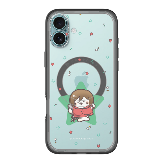 スリムプロテクションプレミアムケース with MagSafe［ しろたん×初音ミク - MEIKO - しろたん変身 ］