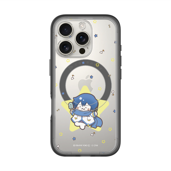 スリムプロテクションプレミアムケース with MagSafe［ しろたん×初音ミク - KAITO - しろたん変身 ］