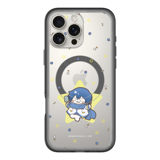 スリムプロテクションプレミアムケース with MagSafe［ しろたん×初音ミク - KAITO - しろたん変身 ］