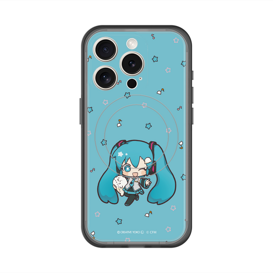 スリムプロテクションプレミアムケース with MagSafe［ しろたん×初音ミク - 初音ミク - しろたんと一緒 ］
