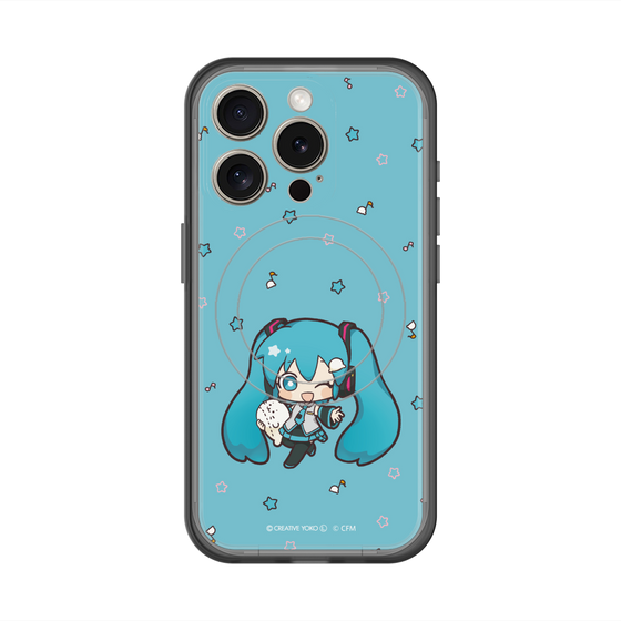スリムプロテクションプレミアムケース with MagSafe［ しろたん×初音ミク - 初音ミク - しろたんと一緒 ］