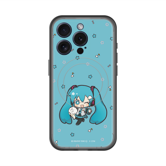 スリムプロテクションプレミアムケース with MagSafe［ しろたん×初音ミク - 初音ミク - しろたんと一緒 ］