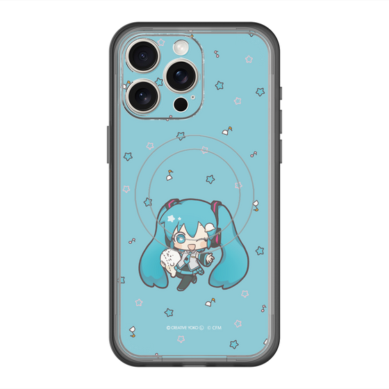 スリムプロテクションプレミアムケース with MagSafe［ しろたん×初音ミク - 初音ミク - しろたんと一緒 ］