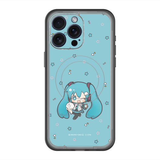 スリムプロテクションプレミアムケース with MagSafe［ しろたん×初音ミク - 初音ミク - しろたんと一緒 ］