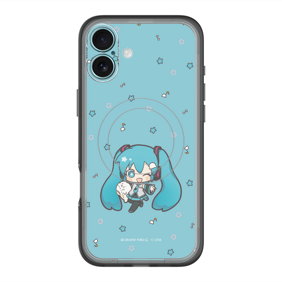スリムプロテクションプレミアムケース with MagSafe［ しろたん×初音ミク - 初音ミク - しろたんと一緒 ］
