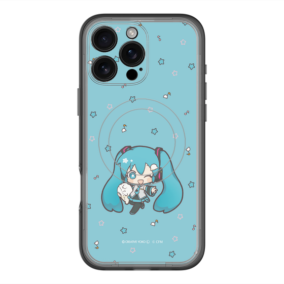 スリムプロテクションプレミアムケース with MagSafe［ しろたん×初音ミク - 初音ミク - しろたんと一緒 ］