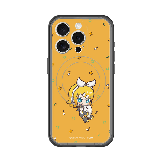 スリムプロテクションプレミアムケース with MagSafe［ しろたん×初音ミク - 鏡音リン - しろたんと一緒 ］