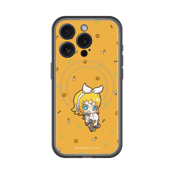 スリムプロテクションプレミアムケース with MagSafe［ しろたん×初音ミク - 鏡音リン - しろたんと一緒 ］