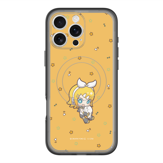 スリムプロテクションプレミアムケース with MagSafe［ しろたん×初音ミク - 鏡音リン - しろたんと一緒 ］