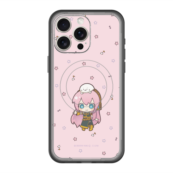 スリムプロテクションプレミアムケース with MagSafe［ しろたん×初音ミク - 巡音ルカ - しろたんと一緒 ］