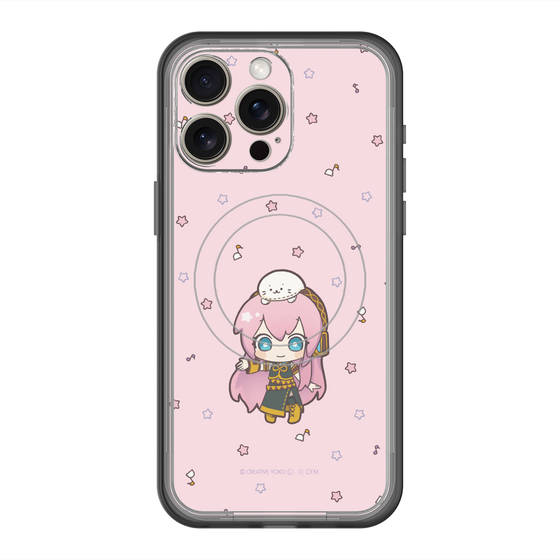 スリムプロテクションプレミアムケース with MagSafe［ しろたん×初音ミク - 巡音ルカ - しろたんと一緒 ］