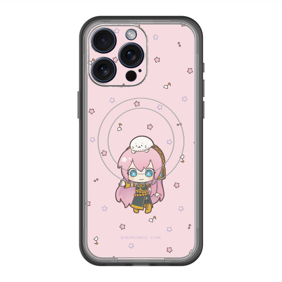 スリムプロテクションプレミアムケース with MagSafe［ しろたん×初音ミク - 巡音ルカ - しろたんと一緒 ］