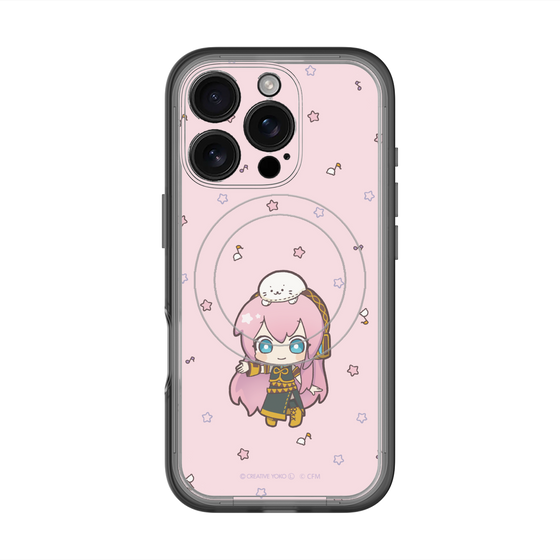 スリムプロテクションプレミアムケース with MagSafe［ しろたん×初音ミク - 巡音ルカ - しろたんと一緒 ］