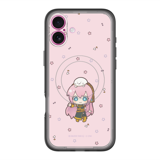 スリムプロテクションプレミアムケース with MagSafe［ しろたん×初音ミク - 巡音ルカ - しろたんと一緒 ］