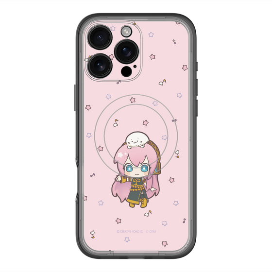 スリムプロテクションプレミアムケース with MagSafe［ しろたん×初音ミク - 巡音ルカ - しろたんと一緒 ］