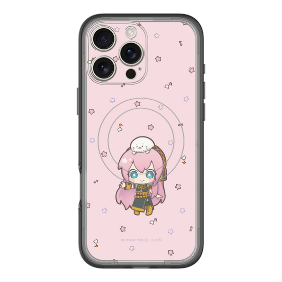 スリムプロテクションプレミアムケース with MagSafe［ しろたん×初音ミク - 巡音ルカ - しろたんと一緒 ］