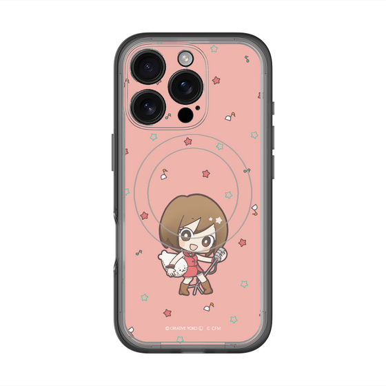 スリムプロテクションプレミアムケース with MagSafe［ しろたん×初音ミク - MEIKO - しろたんと一緒 ］