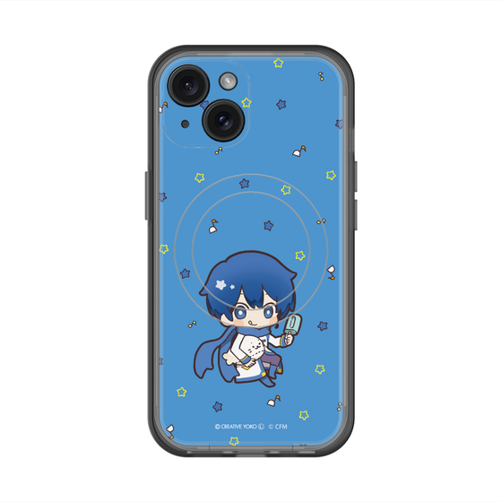 スリムプロテクションプレミアムケース with MagSafe［ しろたん×初音ミク - KAITO - しろたんと一緒 ］