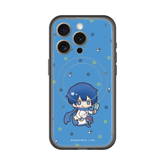 スリムプロテクションプレミアムケース with MagSafe［ しろたん×初音ミク - KAITO - しろたんと一緒 ］