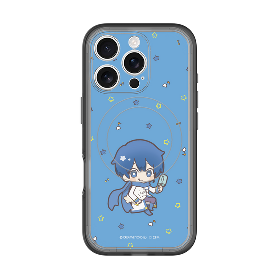 スリムプロテクションプレミアムケース with MagSafe［ しろたん×初音ミク - KAITO - しろたんと一緒 ］