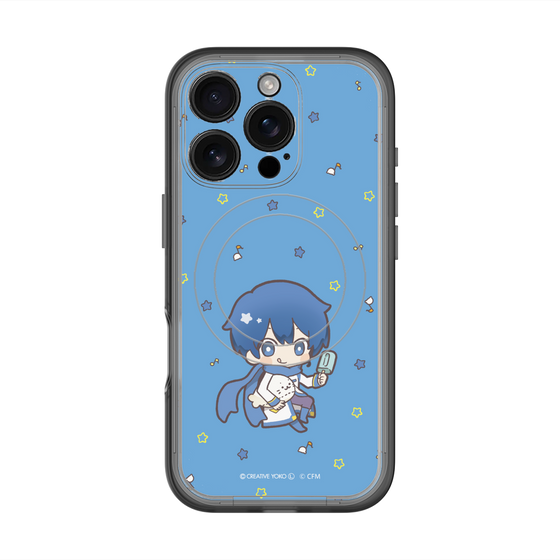 スリムプロテクションプレミアムケース with MagSafe［ しろたん×初音ミク - KAITO - しろたんと一緒 ］