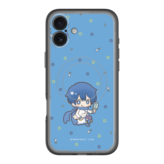 スリムプロテクションプレミアムケース with MagSafe［ しろたん×初音ミク - KAITO - しろたんと一緒 ］