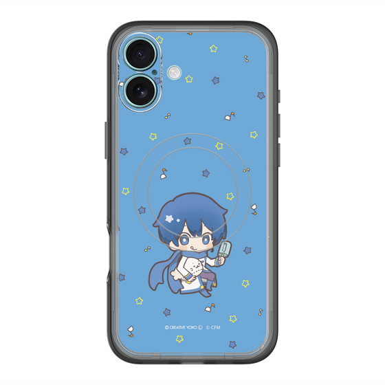 スリムプロテクションプレミアムケース with MagSafe［ しろたん×初音ミク - KAITO - しろたんと一緒 ］