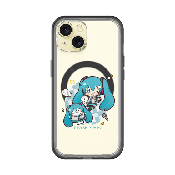 スリムプロテクションプレミアムケース with MagSafe［ しろたん×初音ミク - しろたん×初音ミク ］