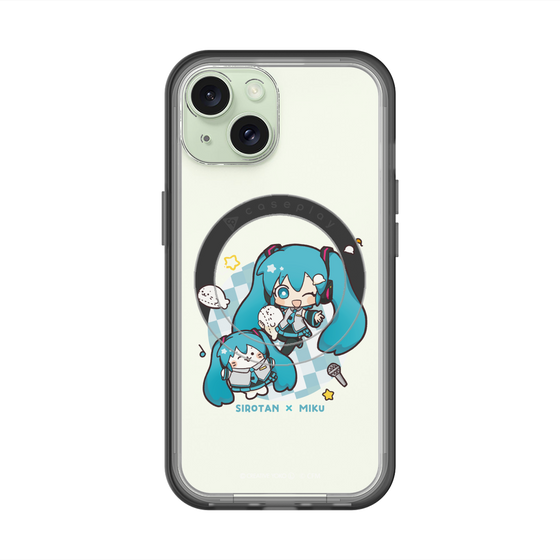 スリムプロテクションプレミアムケース with MagSafe［ しろたん×初音ミク - しろたん×初音ミク ］