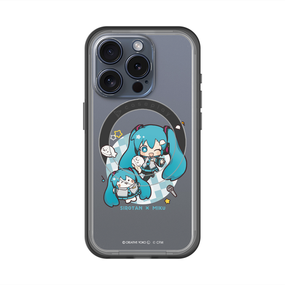 スリムプロテクションプレミアムケース with MagSafe［ しろたん×初音ミク - しろたん×初音ミク ］