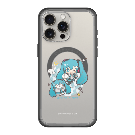 スリムプロテクションプレミアムケース with MagSafe［ しろたん×初音ミク - しろたん×初音ミク ］