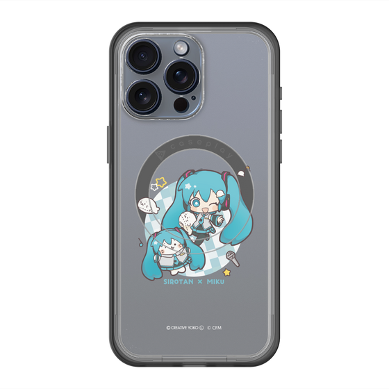 スリムプロテクションプレミアムケース with MagSafe［ しろたん×初音ミク - しろたん×初音ミク ］