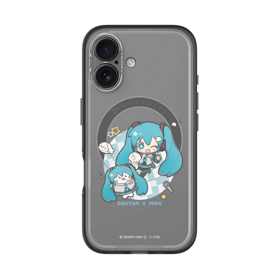 スリムプロテクションプレミアムケース with MagSafe［ しろたん×初音ミク - しろたん×初音ミク ］