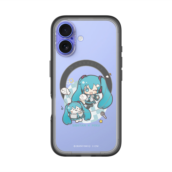 スリムプロテクションプレミアムケース with MagSafe［ しろたん×初音ミク - しろたん×初音ミク ］