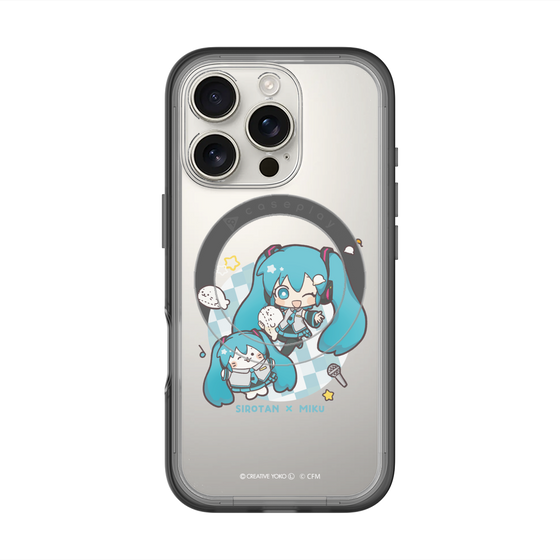 スリムプロテクションプレミアムケース with MagSafe［ しろたん×初音ミク - しろたん×初音ミク ］