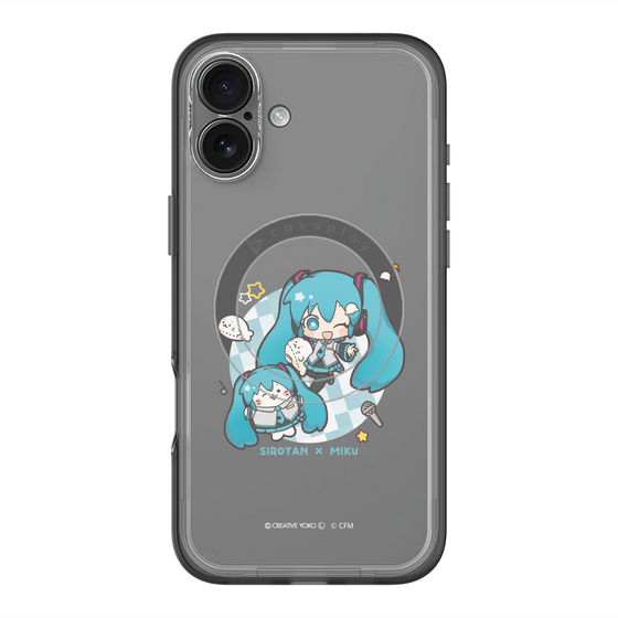 スリムプロテクションプレミアムケース with MagSafe［ しろたん×初音ミク - しろたん×初音ミク ］