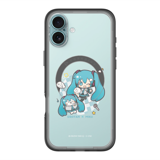 スリムプロテクションプレミアムケース with MagSafe［ しろたん×初音ミク - しろたん×初音ミク ］