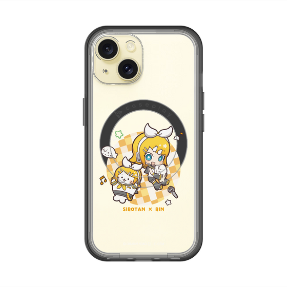スリムプロテクションプレミアムケース with MagSafe［ しろたん×初音ミク - しろたん×鏡音リン ］