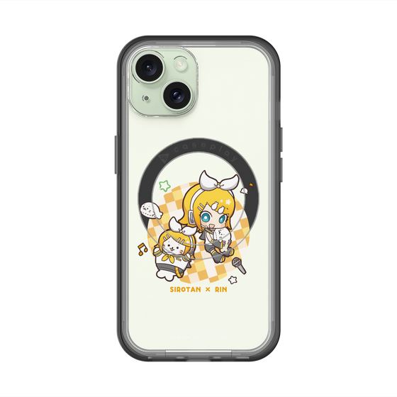スリムプロテクションプレミアムケース with MagSafe［ しろたん×初音ミク - しろたん×鏡音リン ］