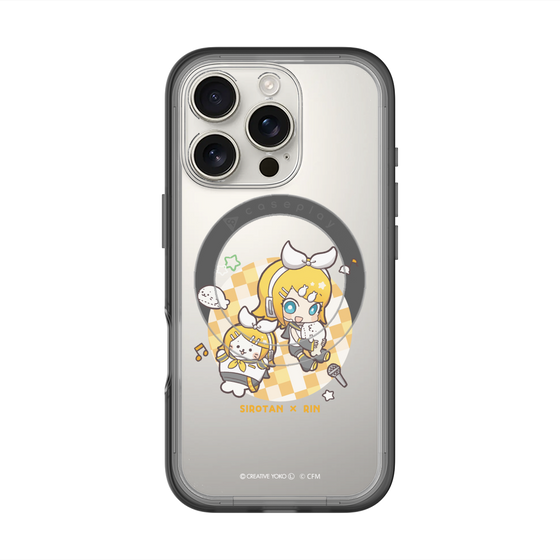 スリムプロテクションプレミアムケース with MagSafe［ しろたん×初音ミク - しろたん×鏡音リン ］