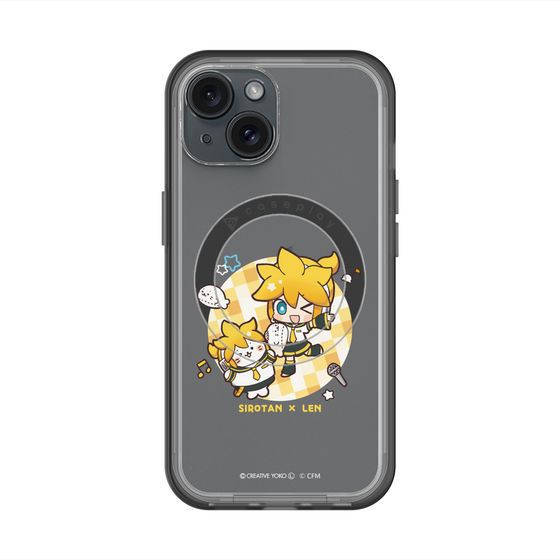 スリムプロテクションプレミアムケース with MagSafe［ しろたん×初音ミク - しろたん×鏡音レン ］