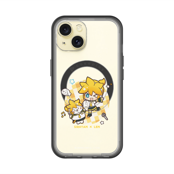 スリムプロテクションプレミアムケース with MagSafe［ しろたん×初音ミク - しろたん×鏡音レン ］